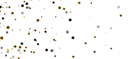 Shower of Elegance: Breathtaking 3D Illustration of Luxurious gold Confetti - PNG