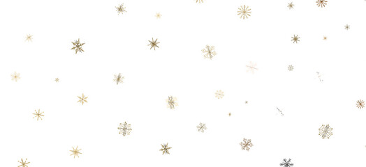 Frosty Delight: Breathtaking 3D Illustration of Falling Christmas Snowflakes