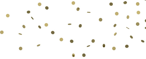 Enchanting Euphoria: Breathtaking 3D Illustration of Enchanting Gold Confetti