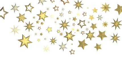 Celestial Christmas Plummet: Dynamic 3D Illustration of Falling Festive Celestial Objects