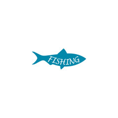  Fishing logo icon isolated on transparent background