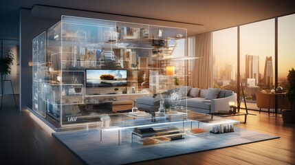 Smart home technology refers to the concept of a virtual interface that can be used to manage and operate a wide range of systems and devices within a household