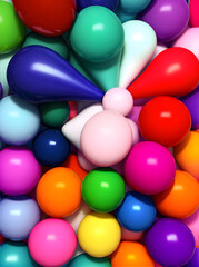 Obraz premium Gifts on painted background 3D Pantone .