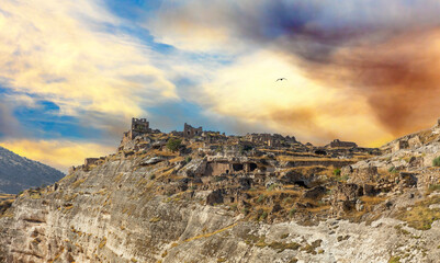 The beautiful landscapes from article city hasankeyf of turkey.
