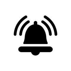 Fototapeta premium Bell, alarm vector icon illustration