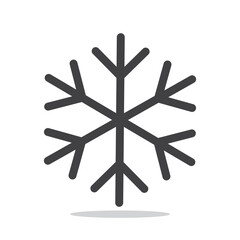 Snowflake winter isolated icon vector illustration. - obrazy, fototapety, plakaty