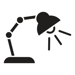 Desk lamp icon vector on trendy style for design and print.