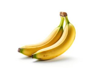 Banana Studio Shot Isolated on Clear Background, Food Photography, Generative AI