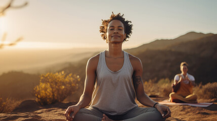 Tranquil Yoga: Inclusive Session Fosters Peace Connection and Laughter.