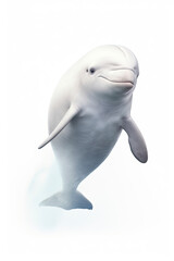illustration of Beluga Whale isolated on white background
