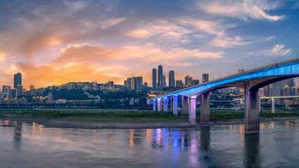 Chongqing urban architecture - the Yangtze river bridge