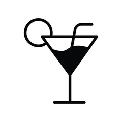 Drink icon isolate white background vector stock illustration