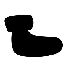 socks silhouette hand drawn