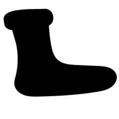 socks silhouette hand drawn