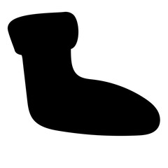 socks silhouette hand drawn