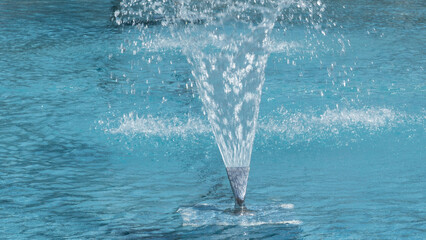 Water spout, fountain,  abstract  - obrazy, fototapety, plakaty