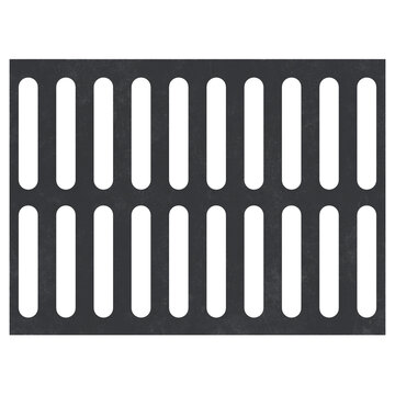 3D rendering illustration of a sewer grate