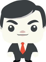 cartoon businessman