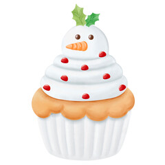 Cupcake snowman