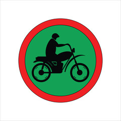 Obraz na płótnie Canvas signs for motorbikes icon
