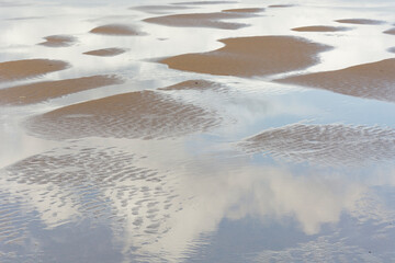 Reflections on the beach 