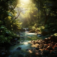 Fototapeta premium Very Dense Tropical Forest