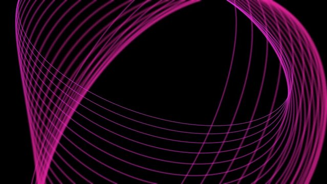 Organic geometric lines animation. Seamless loop.