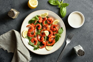 Spicy thai basil shrimp