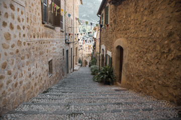 Fototapeta premium street of the town of fornalutx