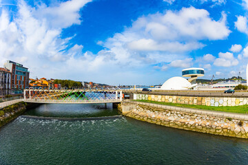 Bridge over the river Aviles.