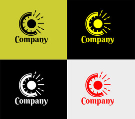 new logotype, elements color variation abstract icon. Modern logotype, business template.