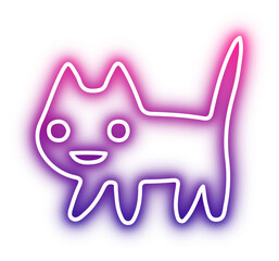 Set of Halloween neon