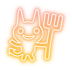 Set of Halloween neon