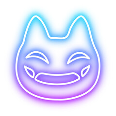 Set of Halloween neon