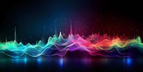abstract colorful bussiness background with statistic lines