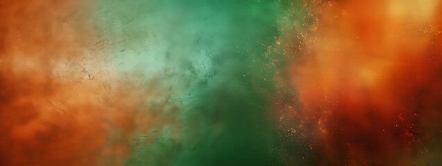 background in green orange colors