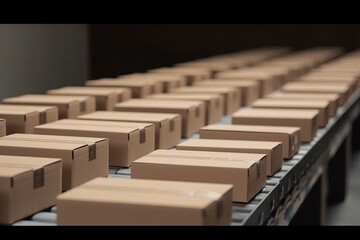 Package boxes.AI Generated	
