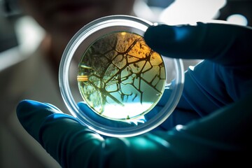 close up of a microscope