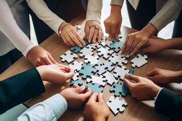 people with puzzle 