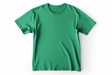 Green t-shirt mockup.AI Generated