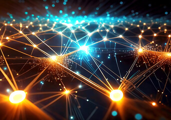 Fototapeta premium 抽象的でカラフルな光線