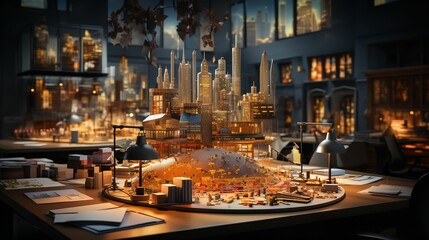 Envision a dynamic setting where business professionals are immersed in an audit of stock, financial data analysis, and strategic finance management