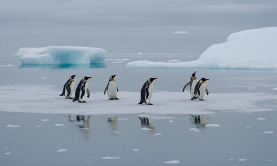 Penguins in the Arctic Ocean