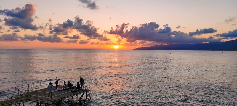 Fototapeta Wschód słońca na wyspie Kreta