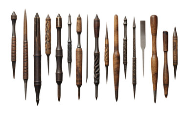 Handcrafted Art Tools with White Background transparent png