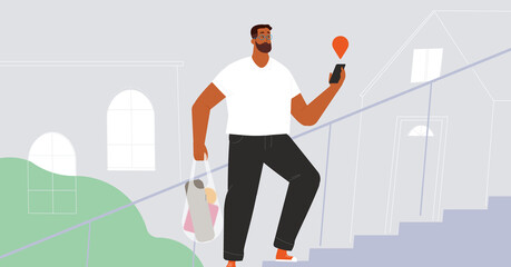 professional person with graph