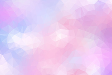 Pastel rainbow low poly  triangle mosaic background , vector illustration  for banner, web template, poster, backdrop, etc