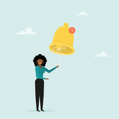 Ring the subscription bell to get a reminder about new content on social networks, new subscriber rings the big bell with the notification number.
