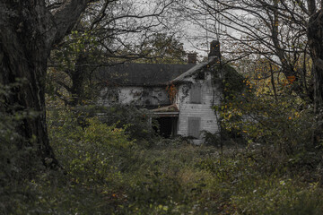 Abandoned farm house in the Delaware Water Gap National Recreation Area