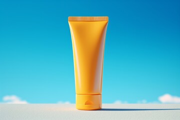 Template for a beauty cosmetic product tube 